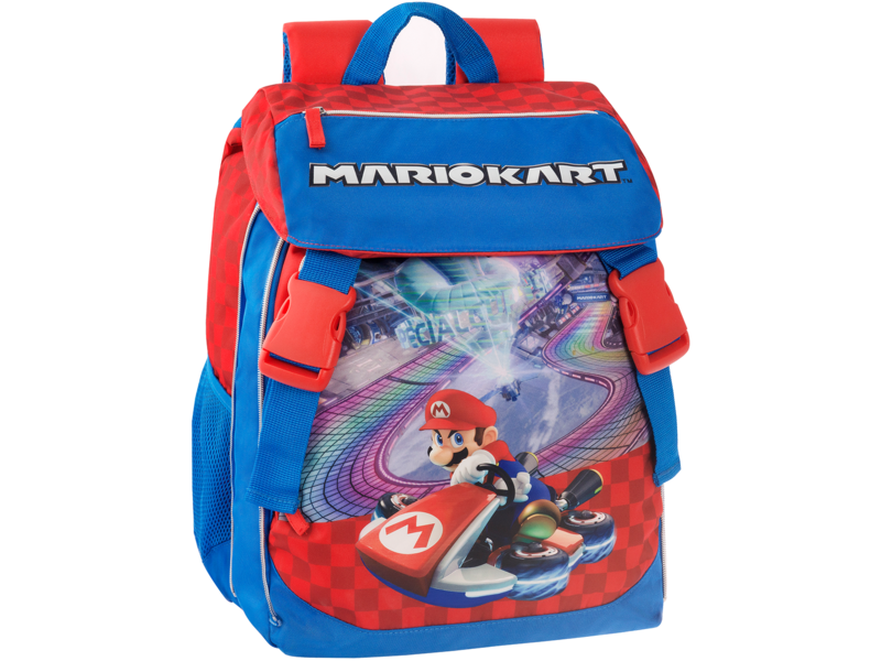 Super Mario Backpack, Mario Kart - 42 x 31 x 11 (+9) cm - Polyester