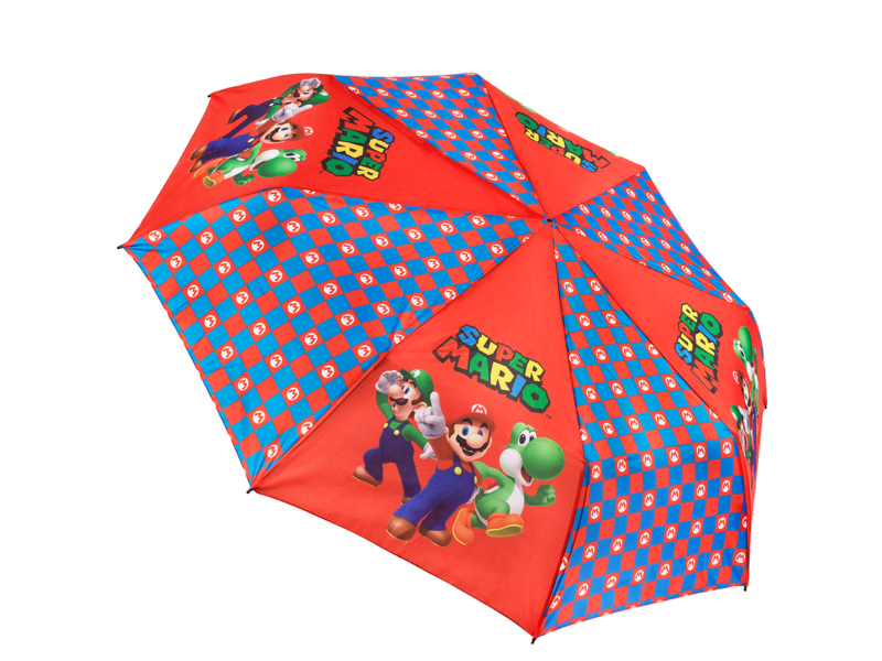 Super Mario Paraplu Here We Go - Ø 96 x 62 cm - Polyester