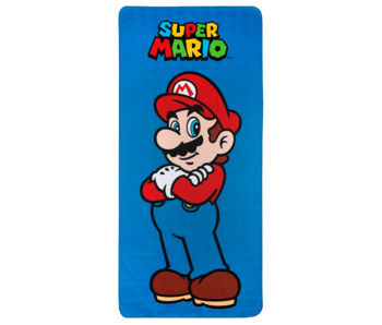 Super Mario Beach towel Blue 80 x 170 cm Polyester