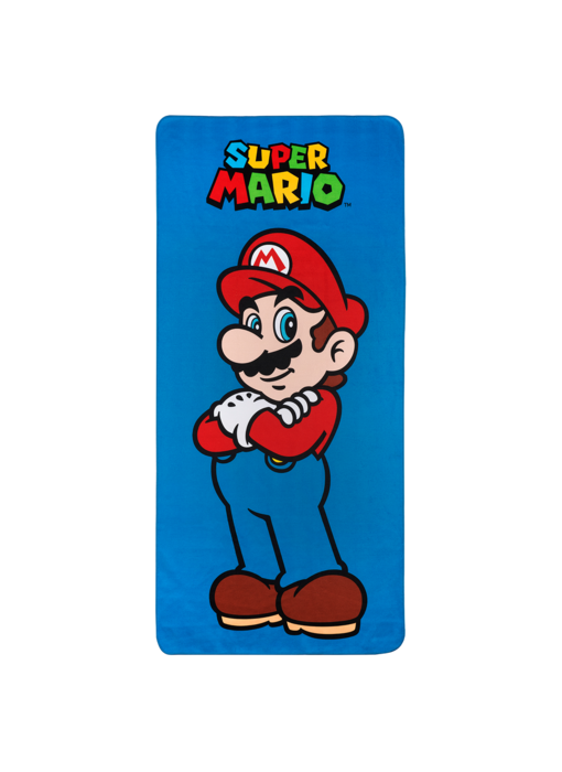 Super Mario Beach towel Blue 80 x 170 cm Polyester