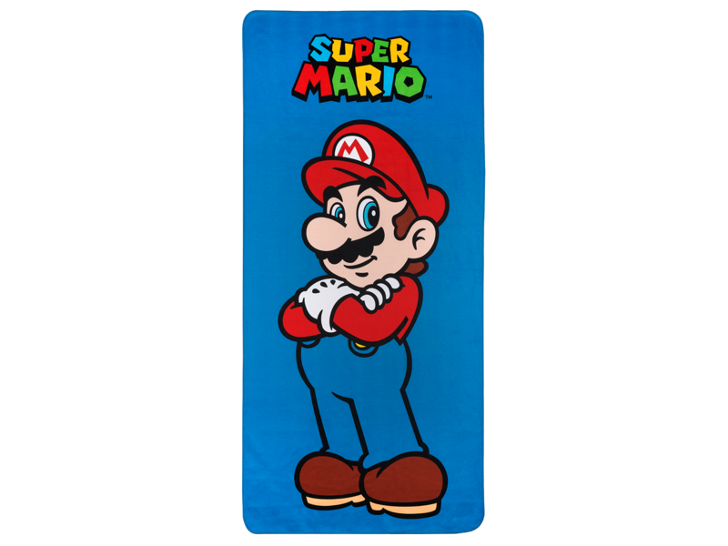 Super Mario Strandlaken Blue - 80 x 170 cm - Polyester