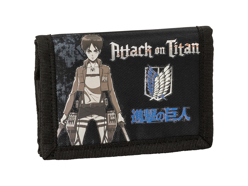 Comix Anime Brieftasche, Attack on Titan - 17,5 x 9 cm - Polyester