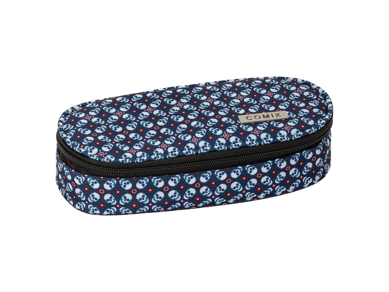 Comix Etui, Skulls - 22 x 10 x 6 cm - Polyester
