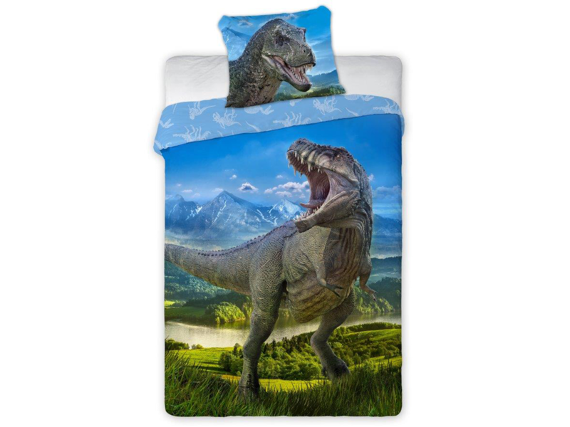 Dinosaurus Dekbedovertrek T-Rex - Eenpersoons - 140  x 200 cm - Katoen