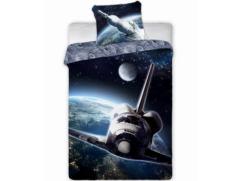 Astronaut Bettbezug, Raumfahrt – Einzelbett – 140 x 200 cm – Baumwolle