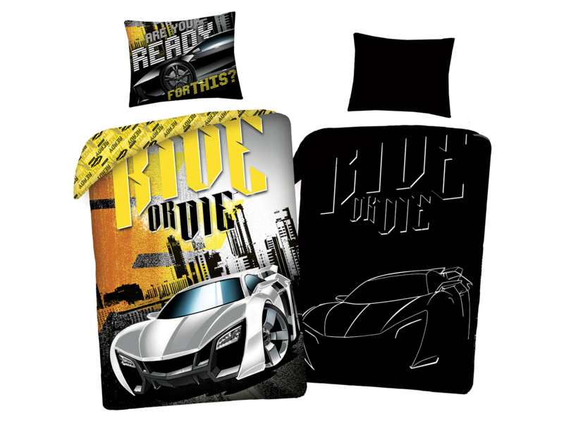 The Fast and the Furious Dekbedovertrek Ride or Die - Glow in the Dark - 140 x 200 + 70 x 90 cm - Katoen