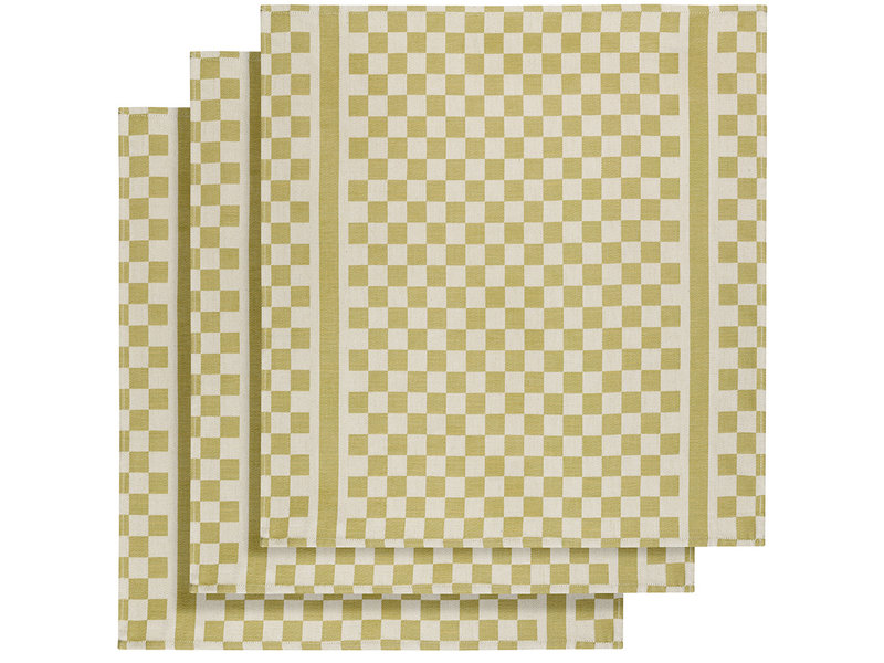 De Witte Lietaer Theedoek Groom-A - 3 stuks - 65 x 70 cm - Katoen