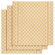 Theedoek Groom-A Oker 3 stuks 65 x 70 cm