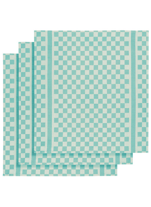 De Witte Lietaer Tea towel Groom-A Aqua 3 pieces 65 x 70 cm