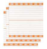De Witte Lietaer Tea towel BML, Orange - 3 pieces - 65 x 65 cm - Cotton