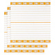 Theedoek BML Geel 3 stuks 65 x 65 cm Katoen