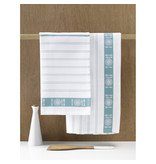 De Witte Lietaer Tea towel BML, Aqua - 3 pieces - 65 x 65 cm - Cotton