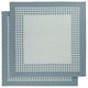 Torchon Pied de Poule Oxyde 2 pièces 65 x 65 cm