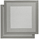 Tea towel Pied de Poule Gray 2 pieces 65 x 65 cm