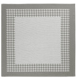 De Witte Lietaer Torchon Pied de Poule, Gris - 2 pièces - 65 x 65 cm - Coton