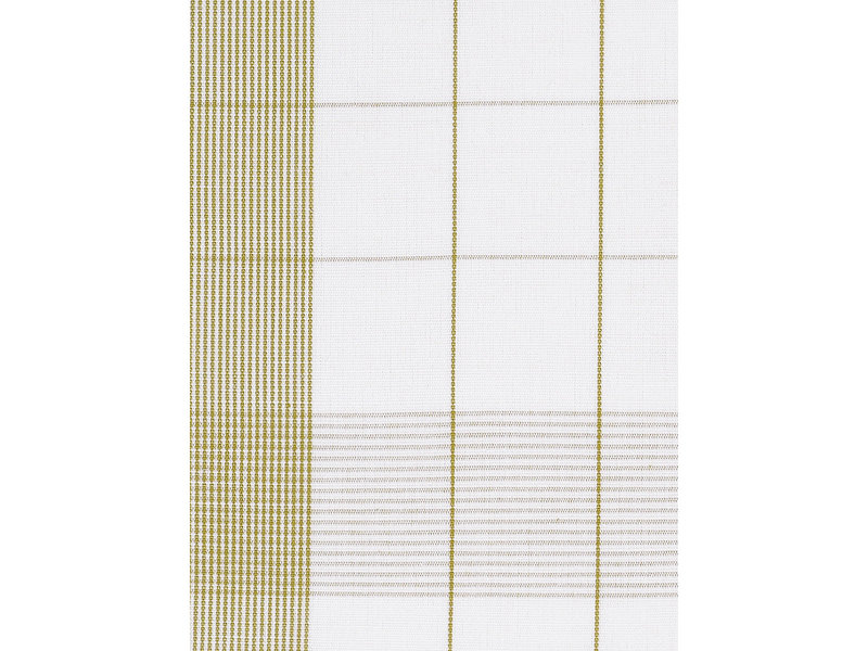 De Witte Lietaer Tea towel Mixte, Yellow-green - 2 pieces - 65 x 65 cm - Cotton/Linen