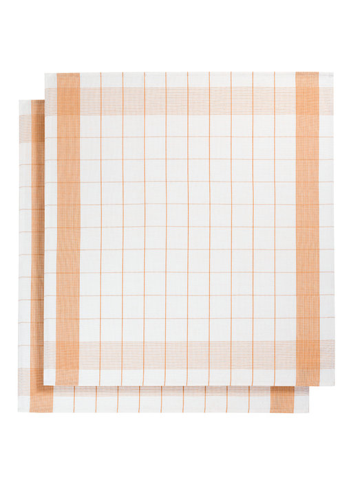 De Witte Lietaer Geschirrtuch Mixte Orange 2 Stück 65 x 65 cm