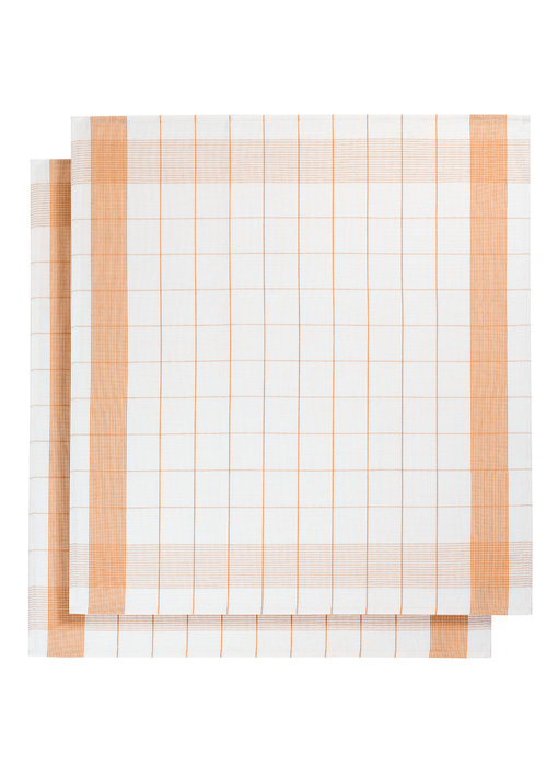 De Witte Lietaer Tea towel Mixte Orange 2 pieces 65 x 65 cm