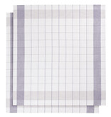 De Witte Lietaer Geschirrtuch Mixte, Lavendel - 2 Stück - 65 x 65 cm - Baumwolle/Leinen