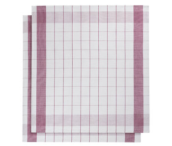 De Witte Lietaer Torchon Mixte Fuchsia 2 pièces 65 x 65 cm