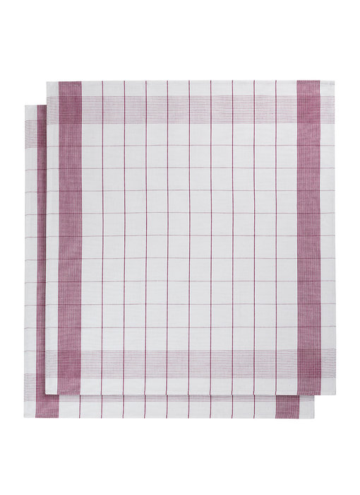 De Witte Lietaer Geschirrtuch Mixte Fuchsia 2 Stück 65 x 65 cm