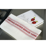 De Witte Lietaer Tea towel Dish, Red - 2 pieces - 65 x 70 cm - Cotton/Linen