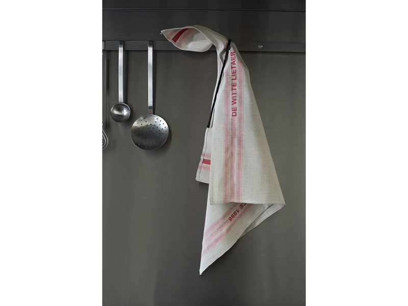 De Witte Lietaer Tea towel Dish, Red - 2 pieces - 65 x 70 cm - Cotton/Linen