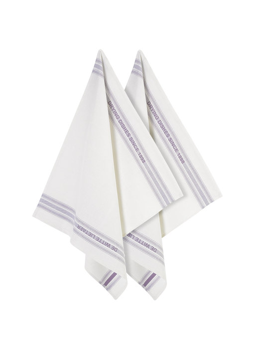 De Witte Lietaer Tea towel Dish Lavender 2 pieces 65 x 70 cm