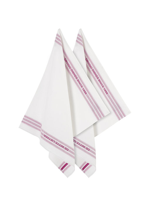 De Witte Lietaer Tea towel Dish Fuchsia 2 pieces 65 x 70 cm