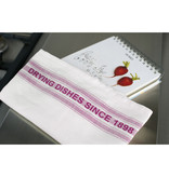 De Witte Lietaer Tea towel Dish, Fuchsia - 2 pieces - 65 x 70 cm - Cotton/Linen