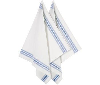 De Witte Lietaer Tea towel Dish Blue 2 pieces 65 x 70 cm