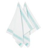 De Witte Lietaer Tea towel Dish, Aqua - 2 pieces - 65 x 70 cm - Cotton/Linen