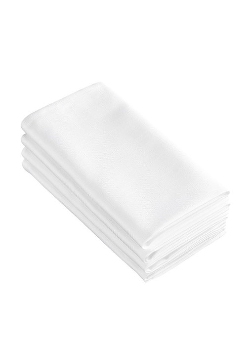 De Witte Lietaer Napkins Sonora White 4 pieces 50 x 50 cm Cotton