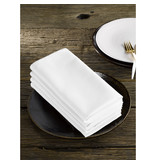 De Witte Lietaer Servetten, Sonora Wit (4 st.) - 50 x 50 cm - 100% Katoen