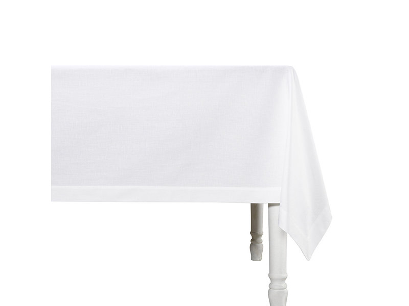 De Witte Lietaer Tischdecke, Sonora-Weiß - 160 x 310 cm - 100 % Baumwolle