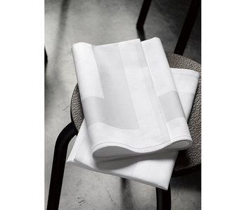 De Witte Lietaer Napkins Luna-A White 4 pieces 51 x 51 cm Damask Cotton