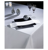 De Witte Lietaer Tablecloth, Luna-A White - 160 x 350 cm - 100% Damask Cotton