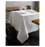 De Witte Lietaer Tablecloth, Luna-A White - 160 x 310 cm - 100% Damask Cotton