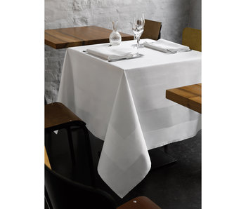 De Witte Lietaer Nappe Luna-A Blanc 160 x 310 cm Coton Damassé