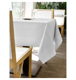De Witte Lietaer Tablecloth, Luna-A White - 160 x 260 cm - 100% Damask Cotton