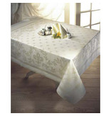 De Witte Lietaer Tischdecke, Liliumweiß - 160 x 310 cm - 100 % Damast-Baumwolle