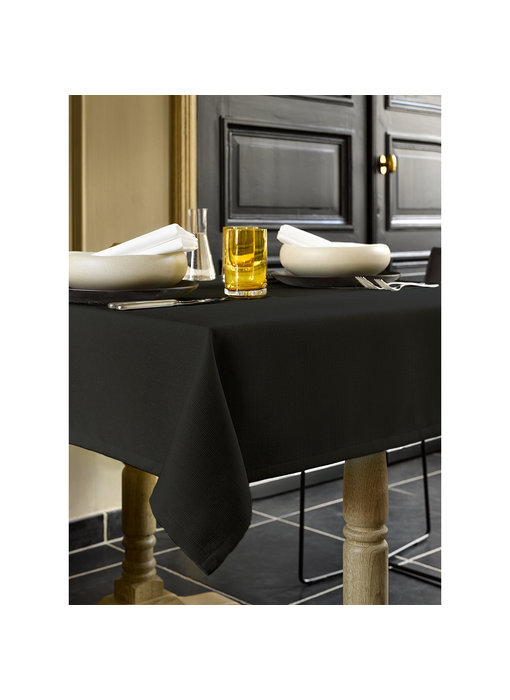 De Witte Lietaer Tablecloth Gibson Black 145 x 360 cm Polyester