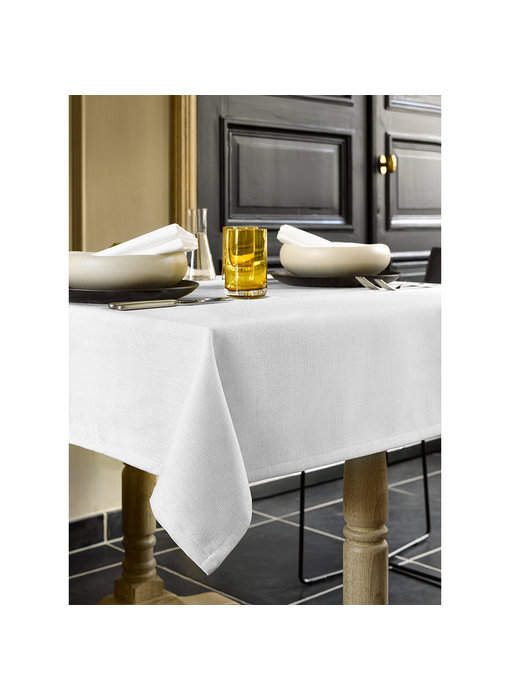 De Witte Lietaer Nappe Gibson Blanc 145 x 220 cm Polyester