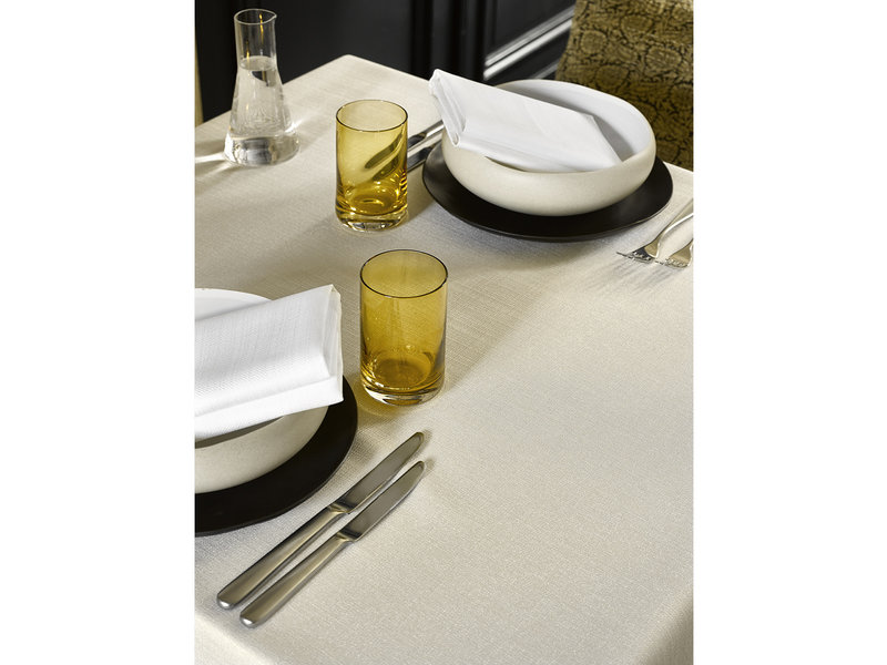 De Witte Lietaer Tablecloth, Gibson Beige - 145 x 260 cm - 100% Polyester