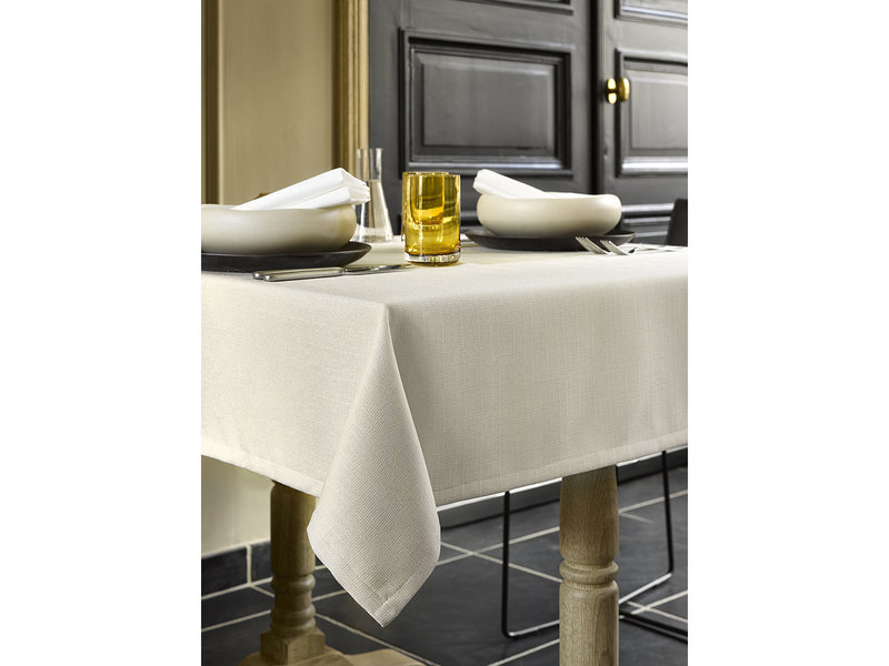 De Witte Lietaer Tablecloth, Gibson Beige - 145 x 310 cm - 100% Polyester