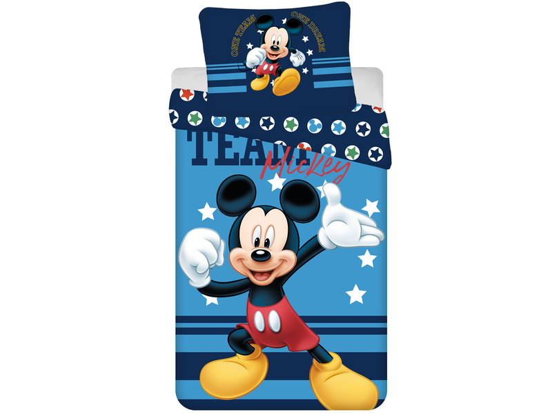 Disney Mickey Mouse Bettbezug, Team - Single - 140 x 200 cm - Baumwolle