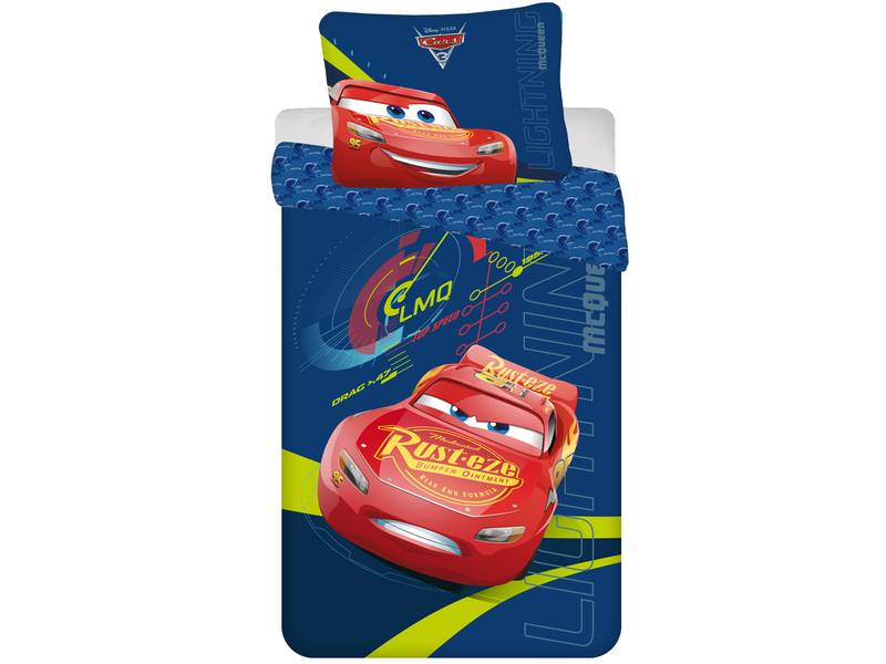 Disney Cars Housse de couette, McQueen - Seul - 140 x 200 cm - Coton