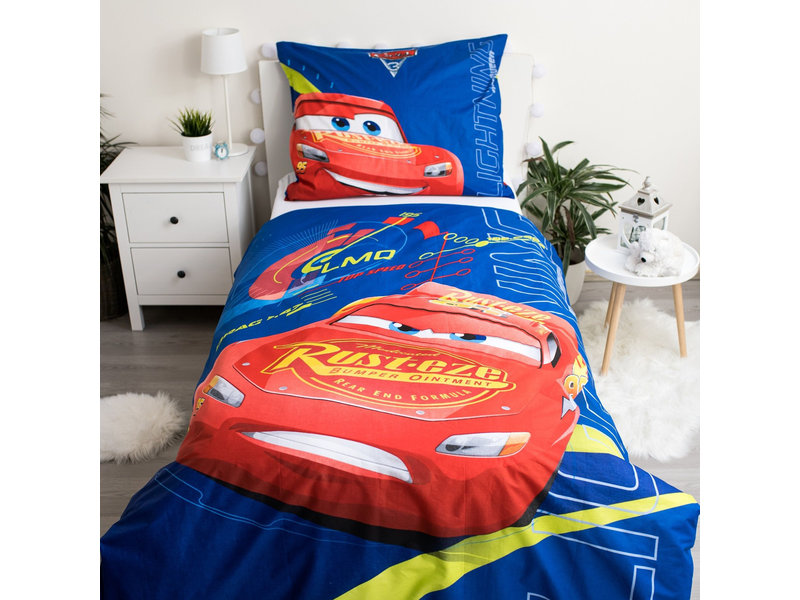 Disney Cars Dekbedovertrek, McQueen - Eenpersoons - 140 x 200 cm - Katoen