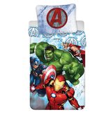 Marvel Avengers Bettbezug, Heroes – Einzelbett – 140 x 200 cm – Baumwolle