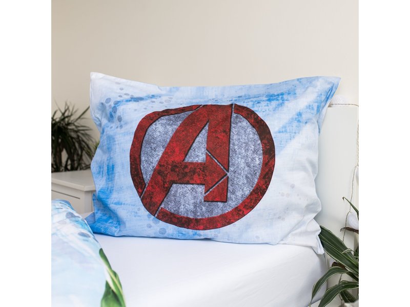 Marvel Avengers Bettbezug, Heroes – Einzelbett – 140 x 200 cm – Baumwolle